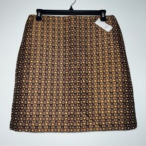 NWT Ann Taylor LOFT Geo Garden shift skirt size 6